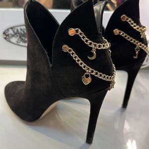 BCBGeneration Black High Heel Ankle Boots, Booties